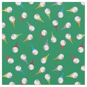 Golf Balls und T-Shirts Print Stoff