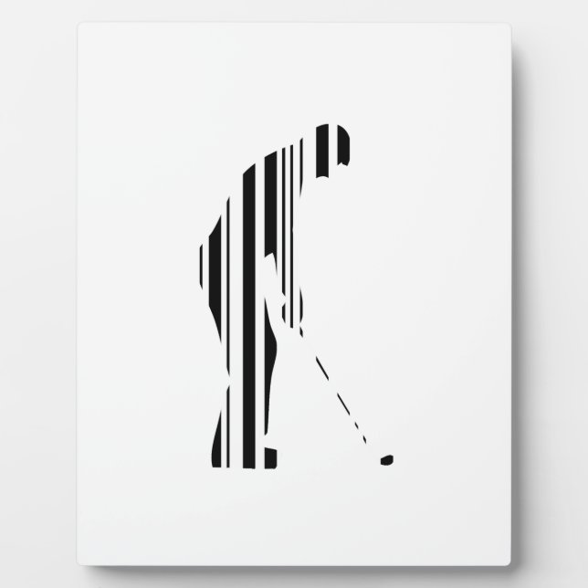 GOLF BAR CODE Golfer Golfing Sports Design Fotoplatte (Vorderseite)