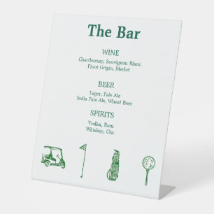 Golf Bar Sockelschild