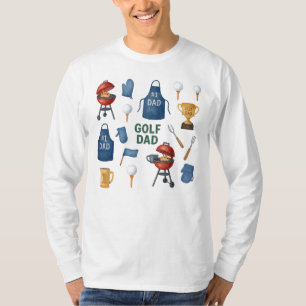 Golf Barbecue zum Thema Golf Vater T-Shirt