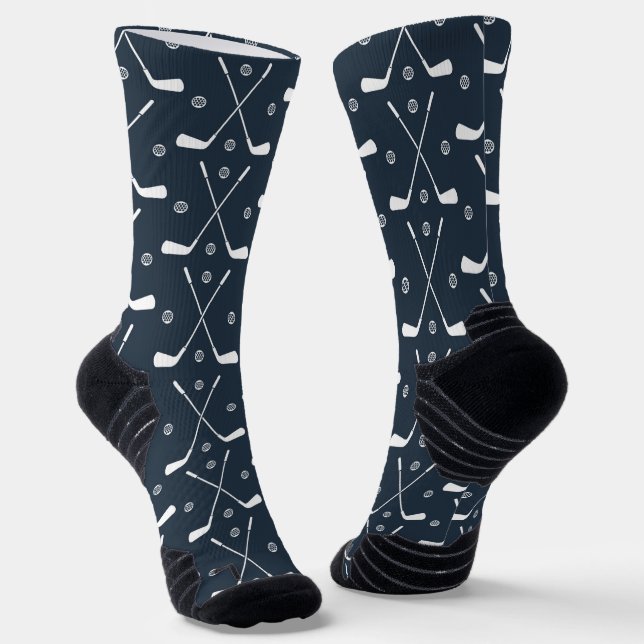 Golf Bat und dunkle Umgebung Socken (Gewinkelt)
