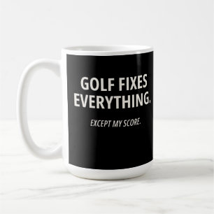 Golf behebt alles außer meinem Ergebnis Golfer-Ges Kaffeetasse