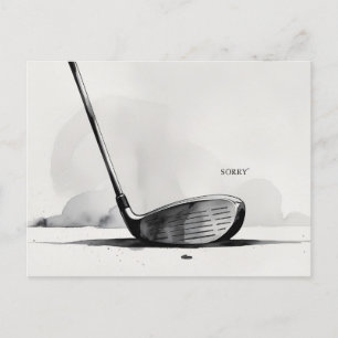 Golf Beileid tut leid für Ihren Verlust ' Sorry " Postkarte