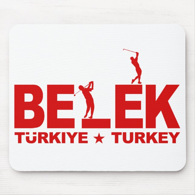 GOLF BELEK mousepad - rot (Vorne)
