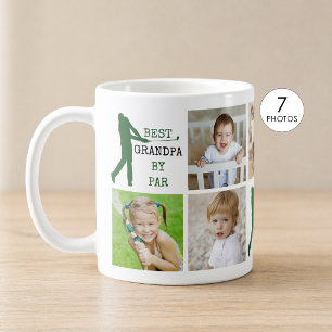 Golf BEST GRANDPA BY PAR 7 Foto Collage Kaffeetasse