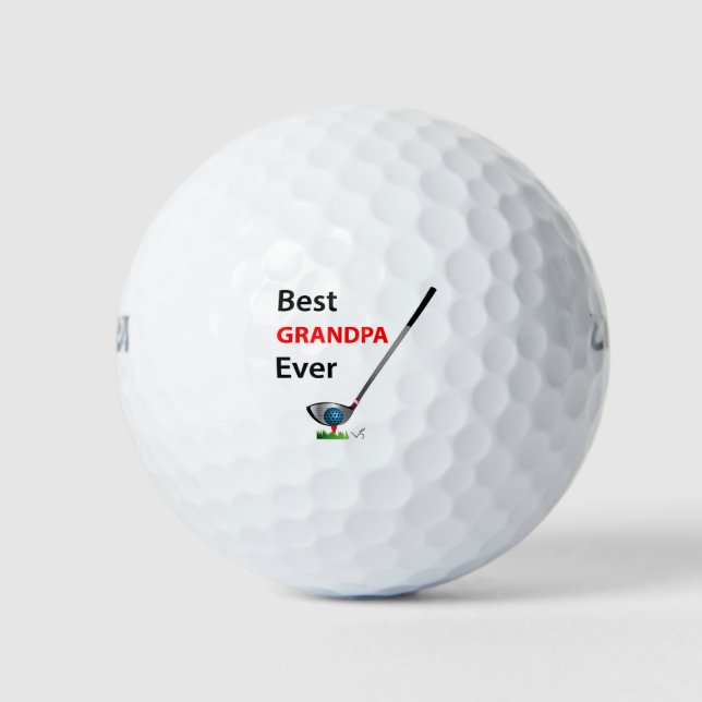 GOLF Best Opa je Gabe Cooler Golfbälle (Vorderseite)