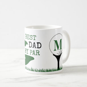 Golf BEST VATER BY PAR Monogram Kaffeetasse