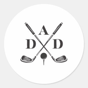 Golf Best Vater Par Daddy Golfer Vatertag Golf Runder Aufkleber