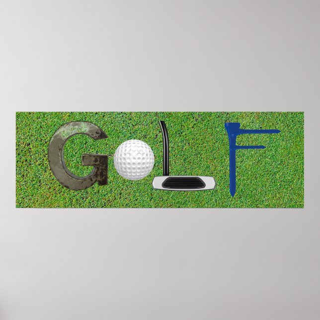 Golf-Bilderbriefe Poster (Vorne)
