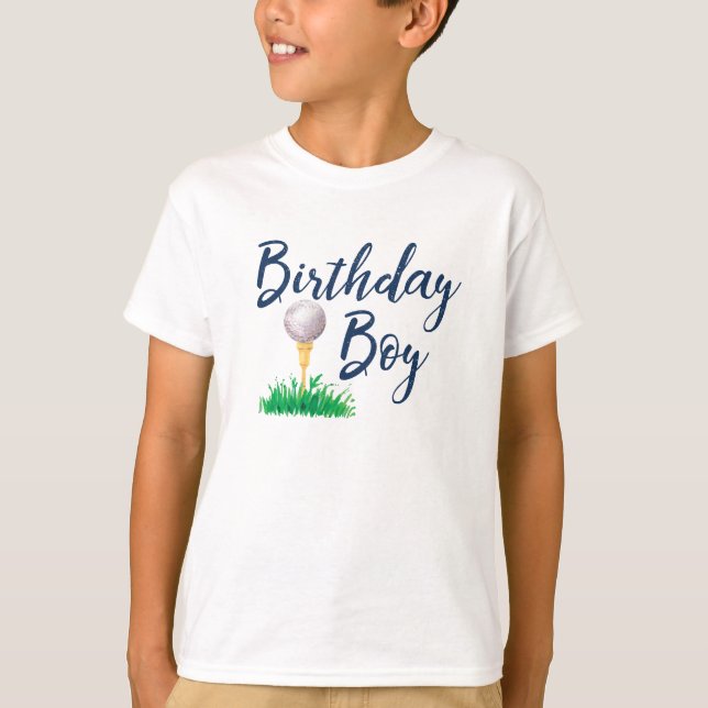 Golf Birthday Boy Shirt (Vorderseite)