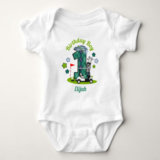 Golf Birthday Boy Shirt Golf Party Shirt (Vorderseite)