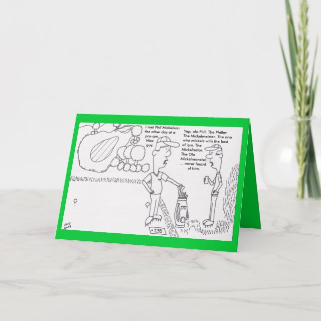 Golf Birthday Card Karte (Vorderseite)