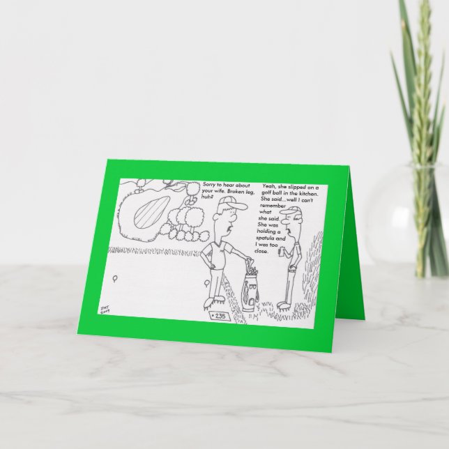 Golf Birthday Card Karte (Vorderseite)