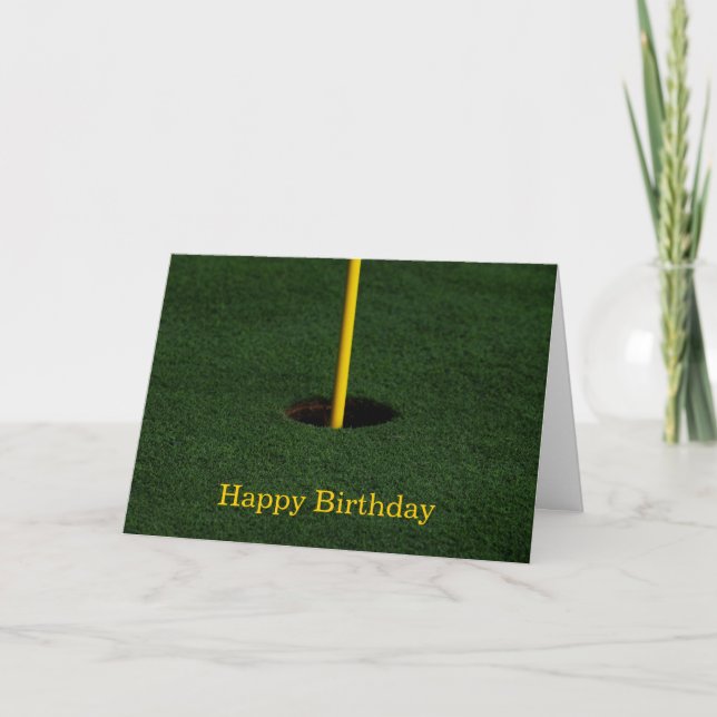 Golf Birthday Card Karte (Vorderseite)