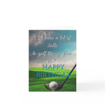 Golf Birthday Card