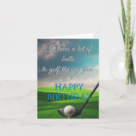 Golf Birthday Card Karte