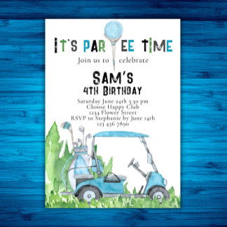 Golf Birthday Einladung Golf Geburtstag Par-tee