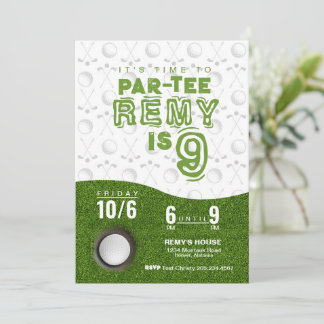 Golf Birthday Invite ・ Par-T-Shirt Einladung