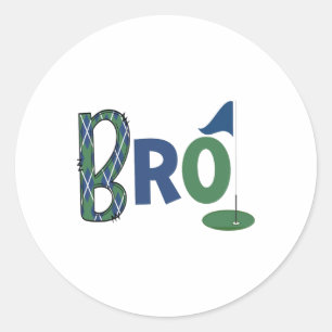 Golf Birthday Kinder Golfspielen Bruder des Geburt Runder Aufkleber