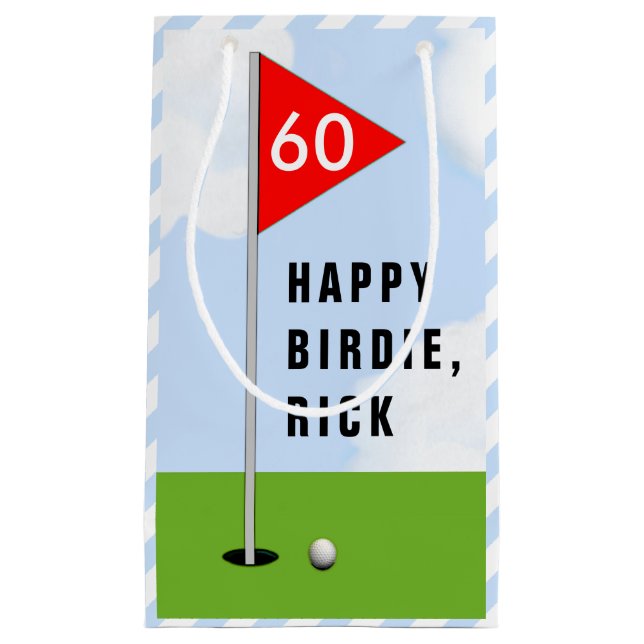 Golf Birthday Kleine Geschenktüte (Vorderseite)