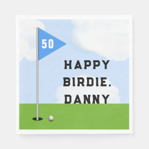 Golf Birthday Serviette
