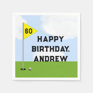 Golf Birthday Serviette