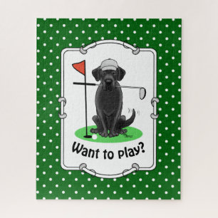 Golf Black Labrador Retriever Dog - Niedlich