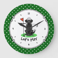 Golf Black Labrador Retriever Dog - Niedlich