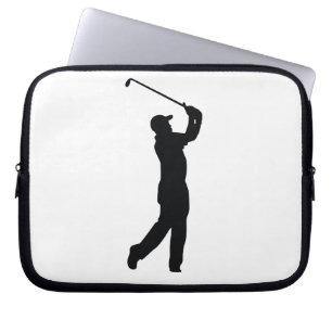 Golf Black Silhouette Shadow Laptopschutzhülle