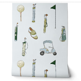Golf blau und grün tapete