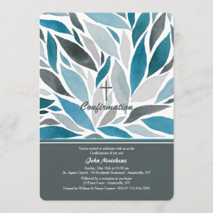 Golf-blaue Bestätigungs-Einladung Einladung