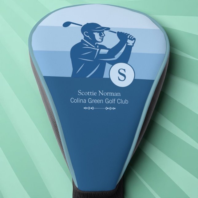Golf Blue Golfer Head Cover Headcover (Von Creator hochgeladen)