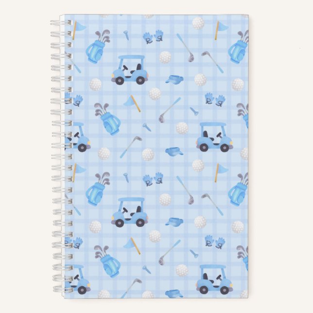 Golf Blue Notizbuch (Vorderseite)