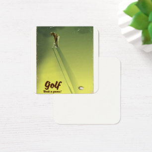 Golf "Book a game" Vintage Poster