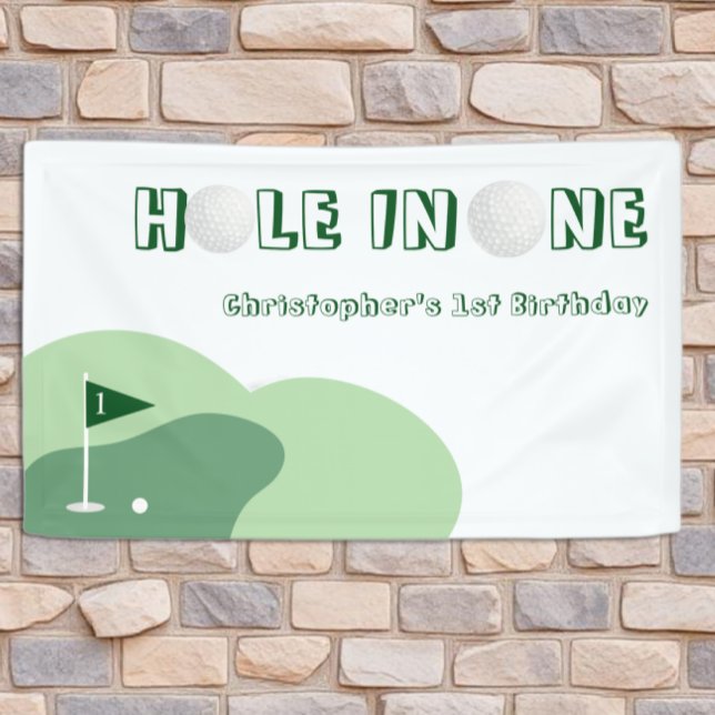 Golf Boy 1. Geburtstag Banner (Von Creator hochgeladen)
