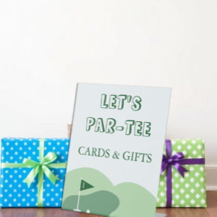 Golf Boy 1. Geburtstagskarten & Geschenke Sockelschild