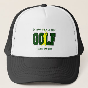 Golf braucht viele Bälle, wie ich Truckerkappe