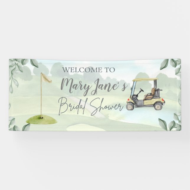 Golf Brautparty für Golfer-Banner Banner (Horizontal)