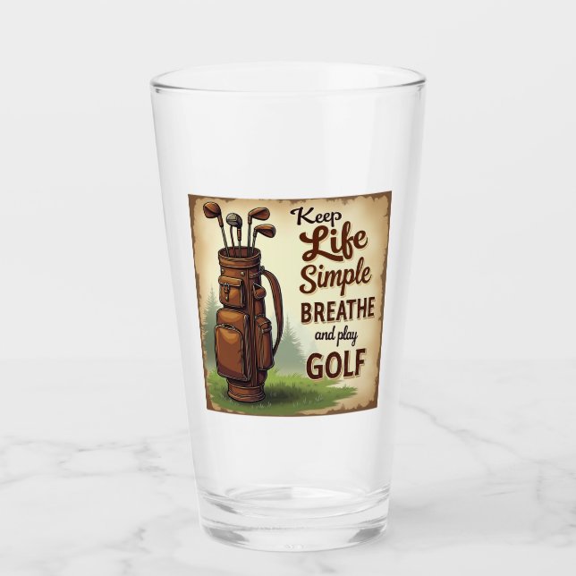Golf Breathe und Golf spielen Glas (Vorderseite)