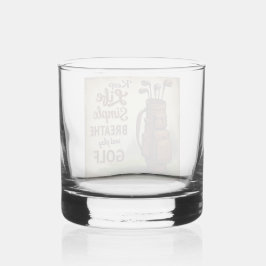 Golf Breathe und Golf spielen Whiskyglas