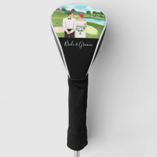 Golf Bride and Groom Hochzeit auf dem Golfplatz Headcover