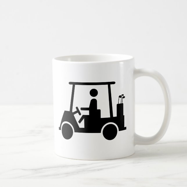 Golf-Buggy Kaffeetasse (Rechts)