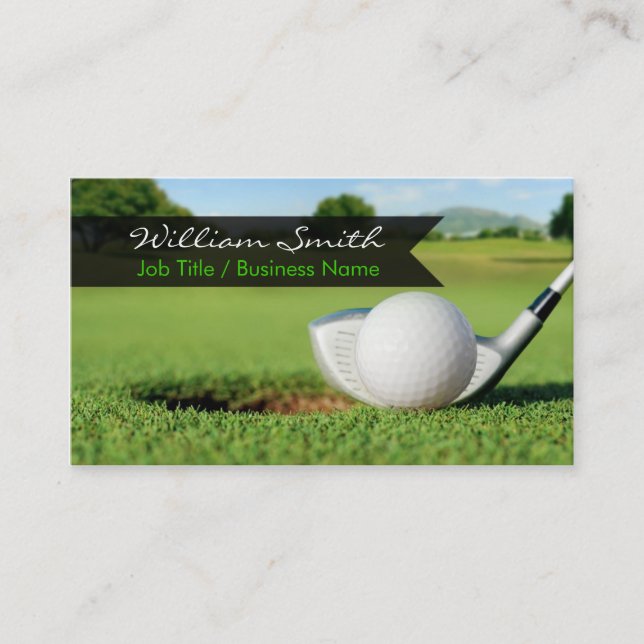 Golf Business Card Visitenkarte (Vorderseite)
