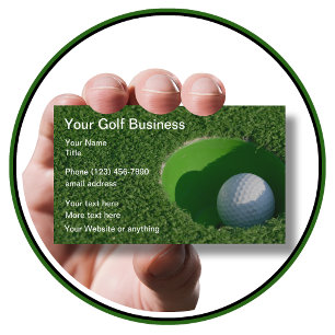 Golf Business Cards Moderne abgerundete Ecken Visitenkarte