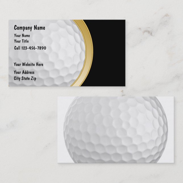 Golf Business Cards Visitenkarte (Vorne/Hinten)