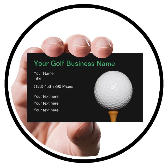 Golf Business Einfach Golf Ball Thema Visitenkarte (Von Creator hochgeladen)