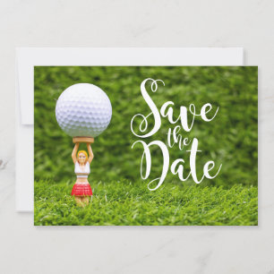 Golf Caddy Save the Date Einladung