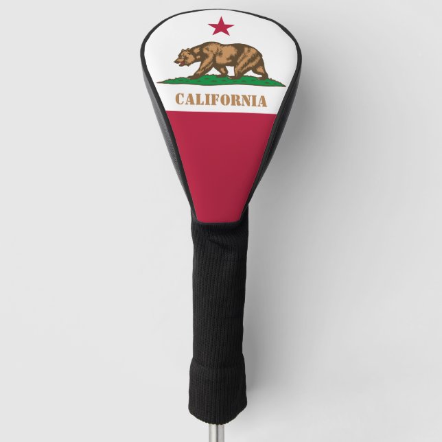 Golf California & Flag USA / Golf Clubs Covers Golf Headcover (Vorderseite)