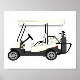 Golf Cart Kids Décor Print Poster