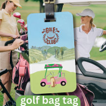 Golf Cart Landschaftlich League Club Logo-Bag
